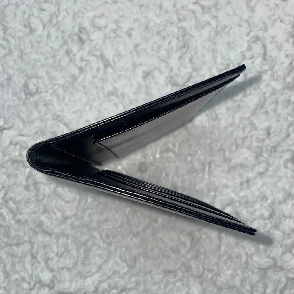 New Montblanc Meisterstück Bi-fold Slim Leather Unisex Long Wallet Black
